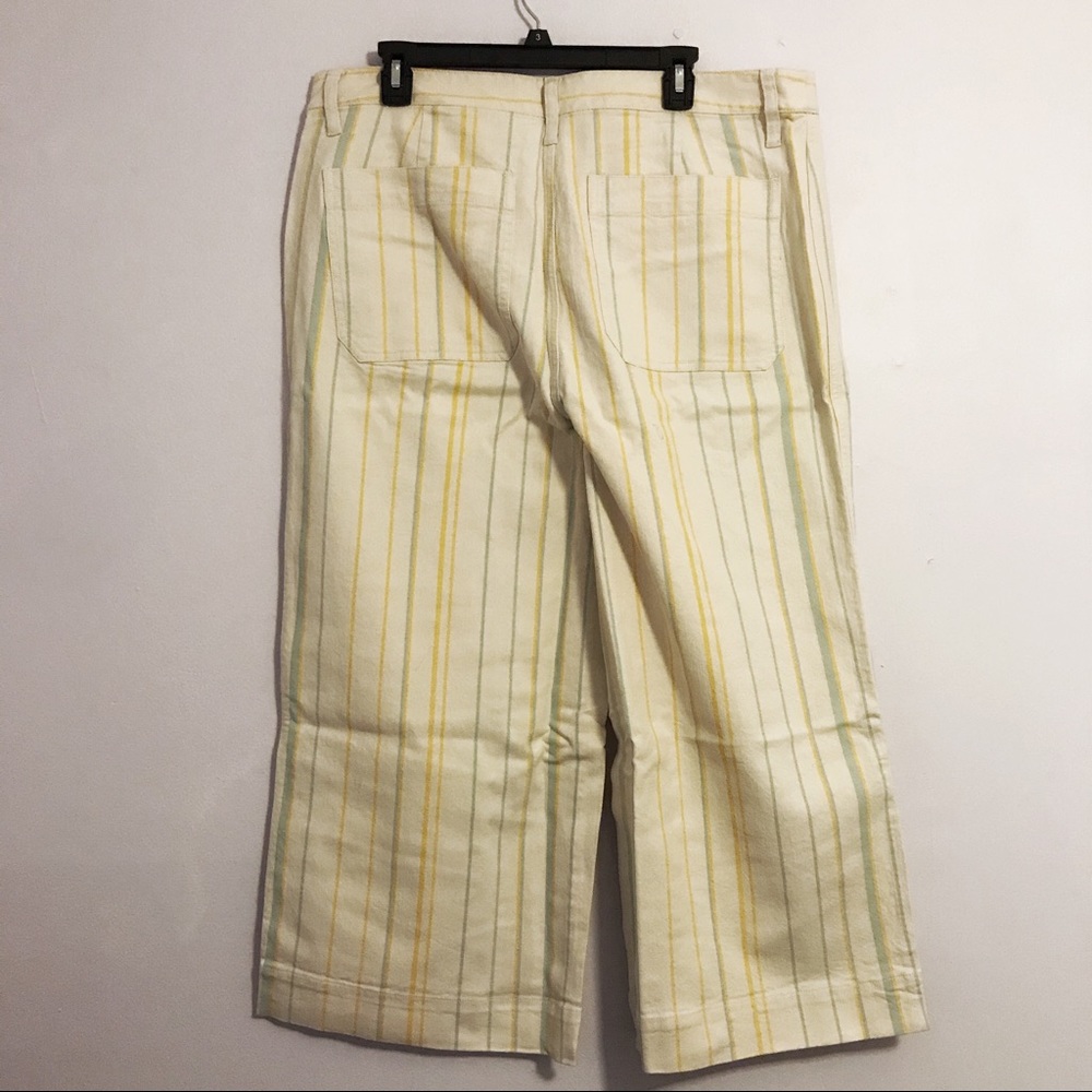 Madewell Emmett Crop Wide Leg Pants Honeysuckle - Picture 6 of 7